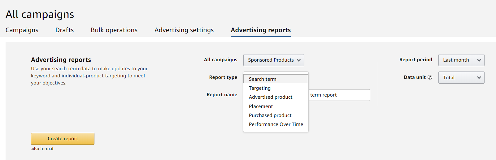 Advertising Reports