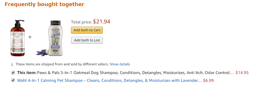 Frequently Bought Together Section Say
